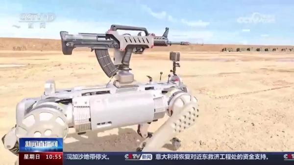 中方挂载步枪的武装“机器狗”亮相中柬联演引外媒瞩目(图1) 中方挂载步枪的武装“机器狗”亮相中柬联演引外媒瞩目(图1)