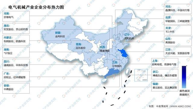 2024年中国电气机械和器材制造业营业收入及企业分布预测分析(图2)