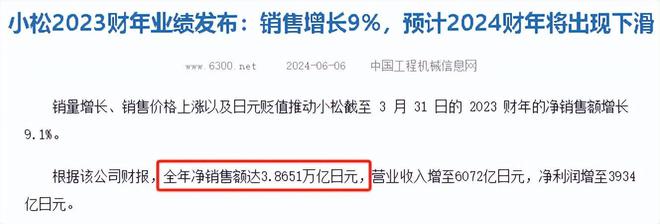 中日机械巨头2023年营收断崖:日本小松386万亿那中国徐工呢?(图17) 中日机械巨头2023年营收断崖:日本小松386万亿那中国徐工呢?(图17)